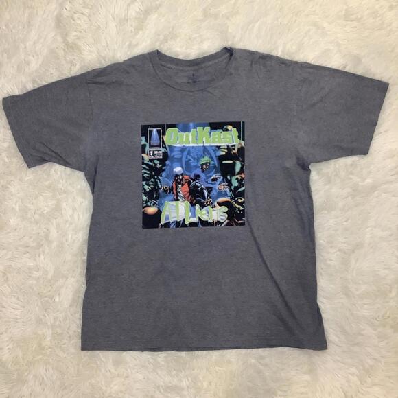 OutKast ATLiens Men’s Gray Heavy T-shirt Men’s Size XL - Picture 1 of 7
